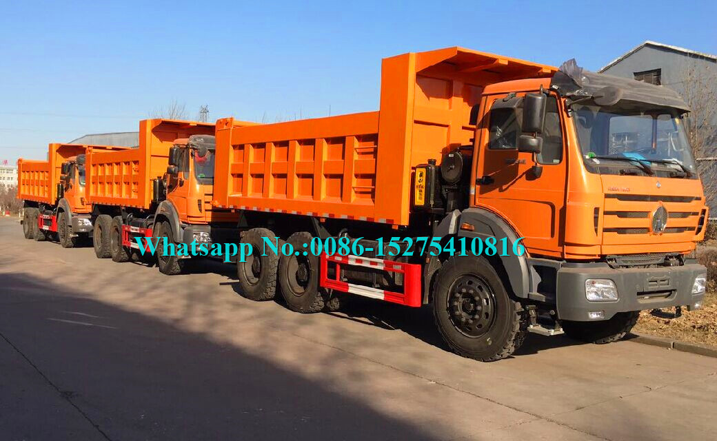 Weichai Engine 10 Wheel Dump Truck , Short Cab BEIBEN Dump Truck 6x4