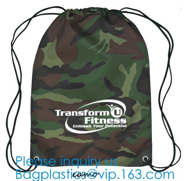 Sport Gym Drawstring Backpack Polyester Draw String Bags,Dacron Drawstring Backpack Shoulder Bags, bagease, bagplastics