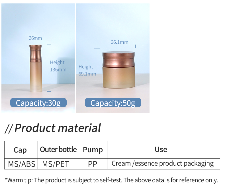150ml Empty Skincare Jars Cosmetic Lotion Spray Pump Bottles With Acrylic Packaging Base Material Acrylic
