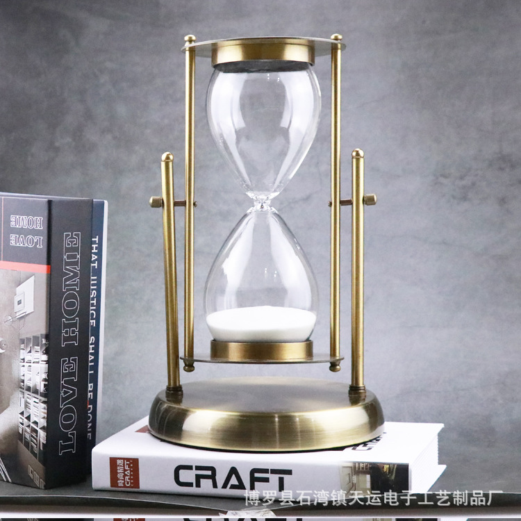 Metal Vintage Hourglass Customized Retro Hourglass Sand Timer