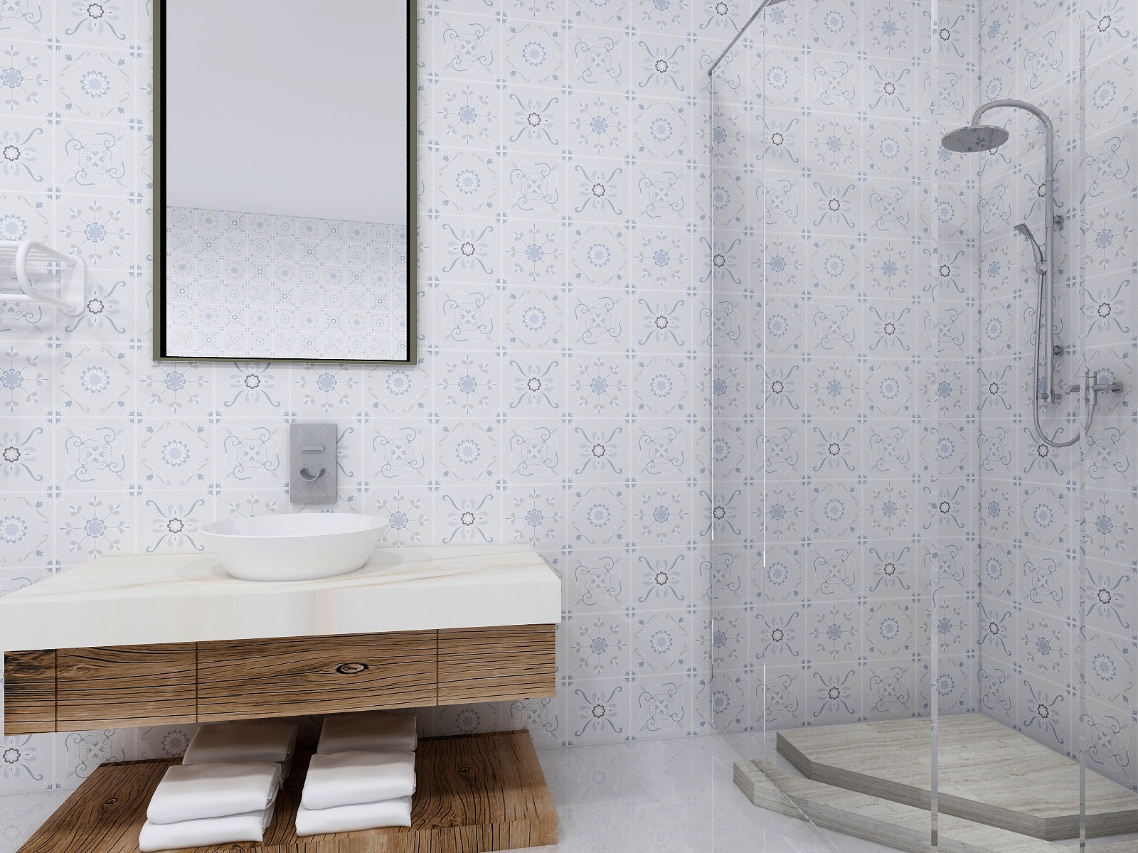 Self Aid Restroom Decor Art Self Adhesive Mosaic Tile Wallpaper Sticker