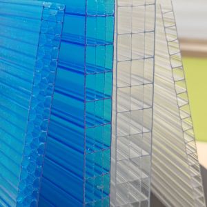 10mm Blue Polycarbonate Honeycomb Sheet Customizable Size And Color Options To