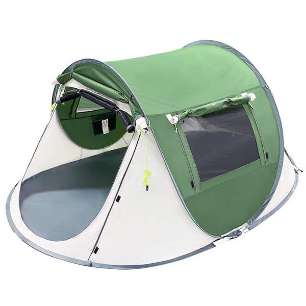 2 Person 245*148*100CM Green Waterproof Polyester Outdoor Camping Spacious Pop