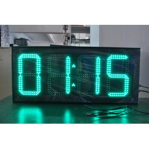 12 Inches Outdoor LED Time and Temperature Display Panel for in Outdoor Settings