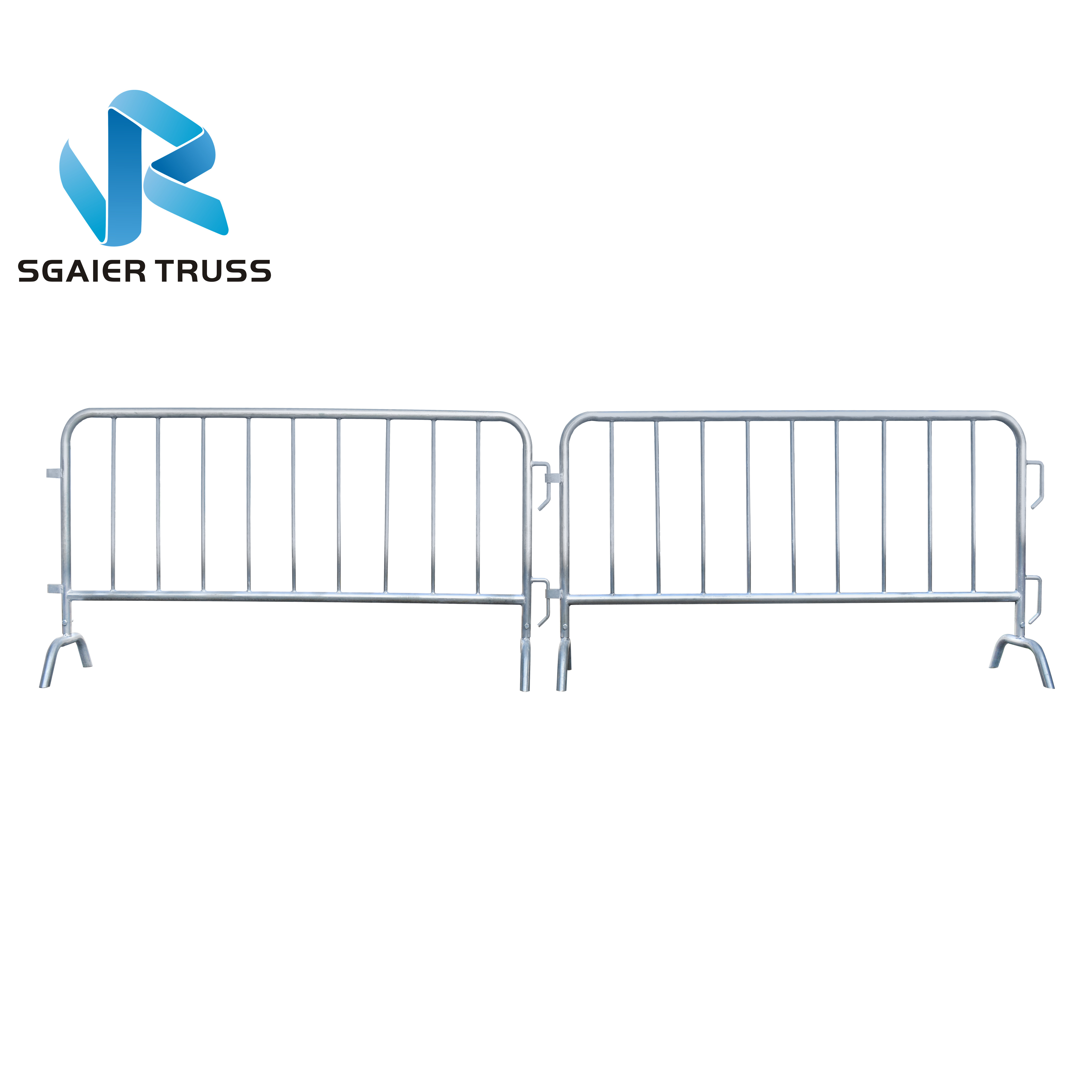 Galvanized Retractable Steel Crowd Control Barrier 200mm Space