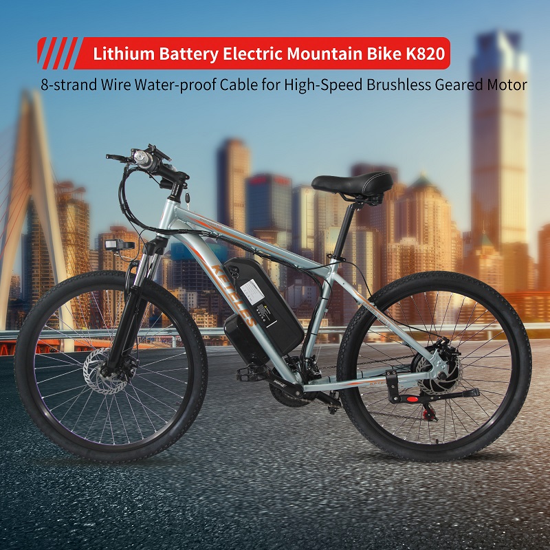 130km 26 Inch Electric Mountain Bike , 23AH Battery Powered Mountain Bike