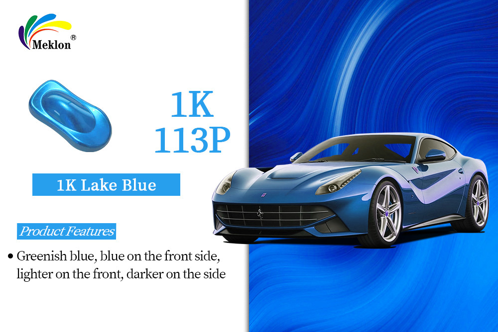 1K Lake Blue Automotive Refinish Paint with High Solid, Transparent, Luminosity