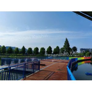Aluminum Alloy Floating Dock WPC Decking Rubber Fender Pontoon