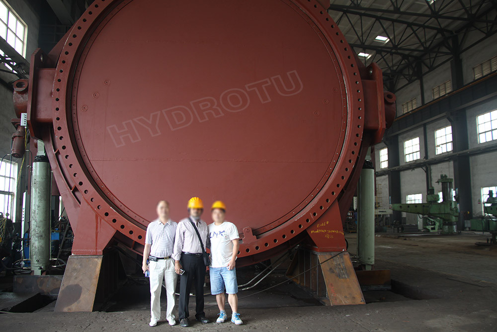 Large Diameter DN 5000mm Flanged Butterfly Valve For Hydropower Equipment