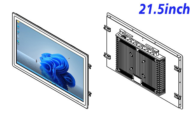21.5-Inch High-Definition Windows Monitor for Retail Signage and Digital Advertising