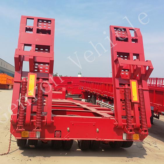 140 Ton Heavy Duty 4 Lines 8 Axles Low Bed Semi Trailer Truck Carry XE1250
