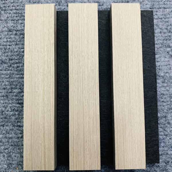 Natural Veneer Oak Sound Proof Acoustic Panels Decorative Acoustic Wood Wall
