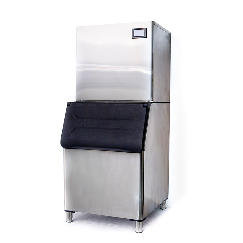 280kg/24hrs Water Cooling Crescent Ice Cube Maker with Electric Touchpad Control Panel