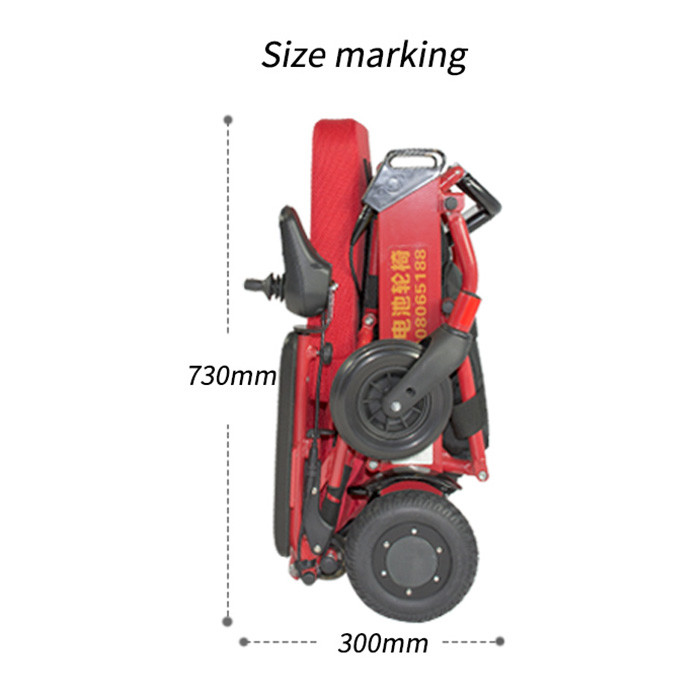 Motorized Folding Outdoors Electric Wheelchair For Disabled People