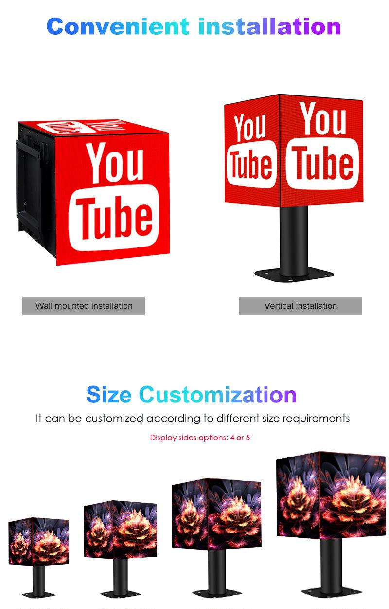 3D Magic P2.5 P3 P4 Plug And Play 3d Led Cube 4x4 Wifi 4G App Control