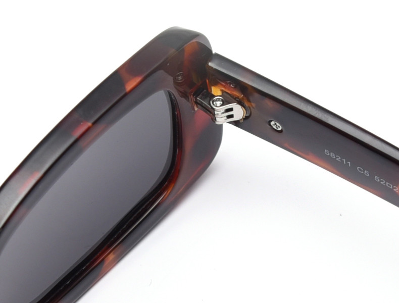 Colorful Lens Small 143MM Trendy Rectangle Frame Sunglasses BSCI TR90