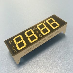 Ultra white customized 7 segment led display 4 digit for oven control