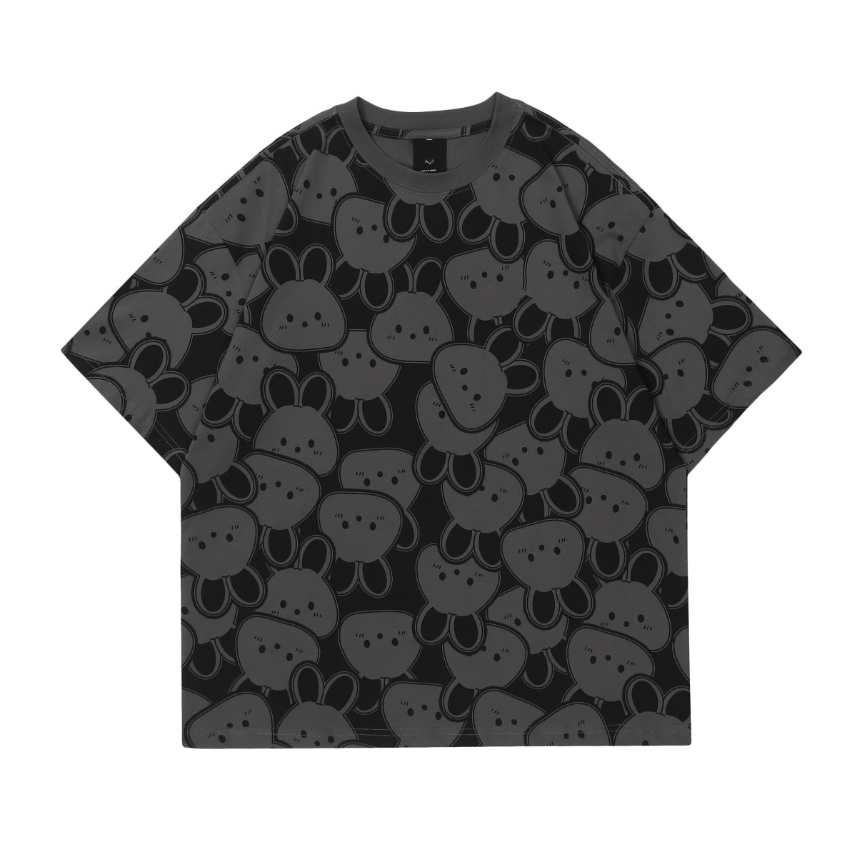 O-Neck Unisex Streetwear Custom 100% Cotton Graphic All Over Screen Print Tee T-Shirt