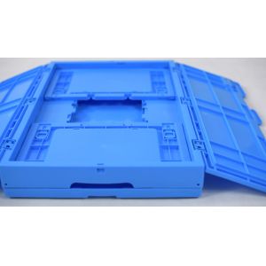 plastic collapsible crate plastic stackable crates folding boxs with lids