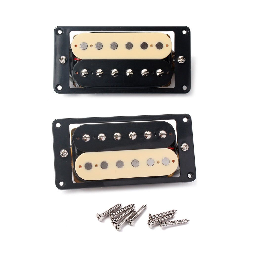 Double Coil Pickups Zebra Humbucker Pickup Vintage Magnet LP Guitars Black Cream Cover