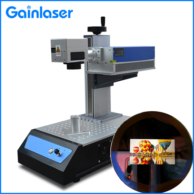 Gobo Logo 0.01mm Portable Laser Marking Machine For Full Color Photo