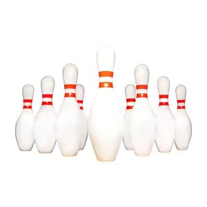 Entertainment Function Maple Bowling Pins Smooth Surface Triangular Setup Flat Bottom Manufactures