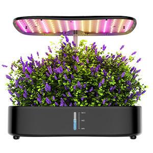 12 Pods Hydroponic Planter Grower Harvest Vegetable Lettuce Flower 24W with