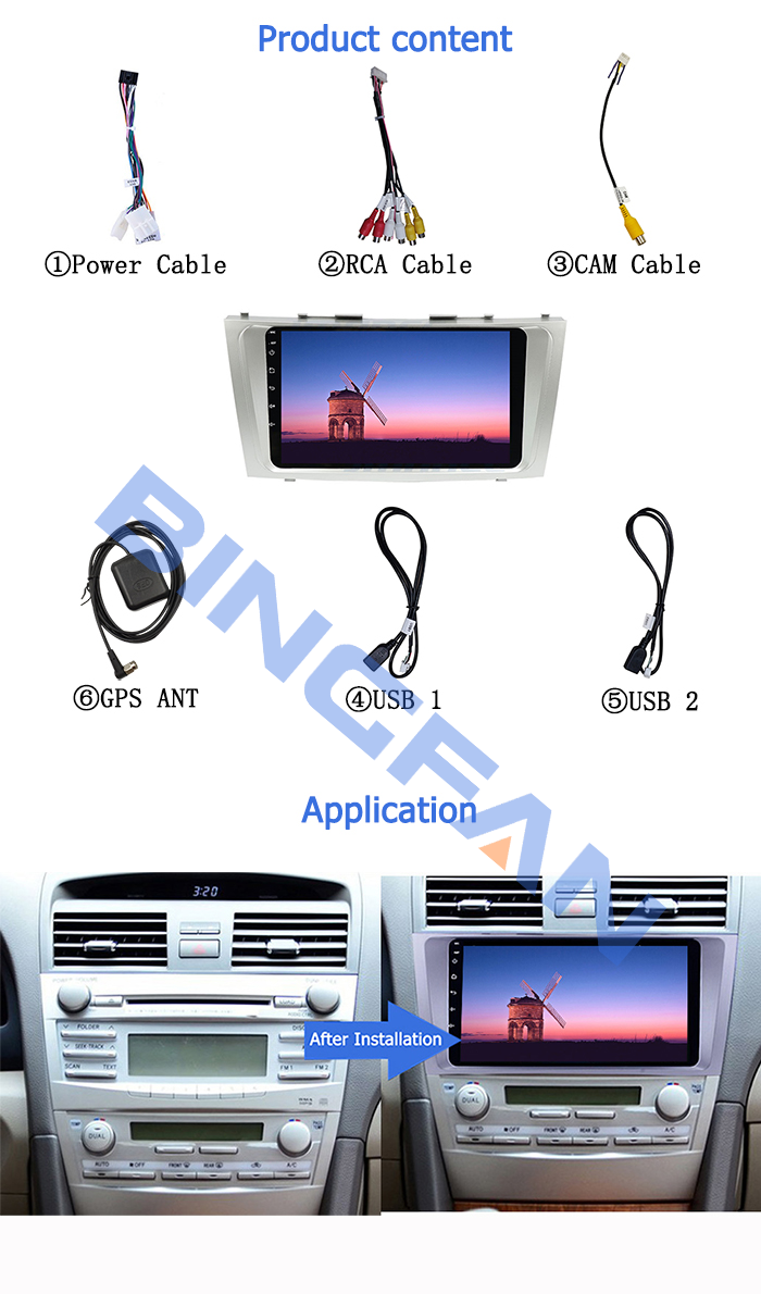 7 Inch Touch Screen Android Car Stereo With GPS BT WIFI Universal Radio