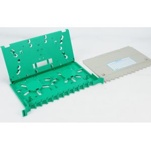 Ftth Equipment ODF Fuse Tray FTTH Optical Splice Tray 12 Cores 24 Cores