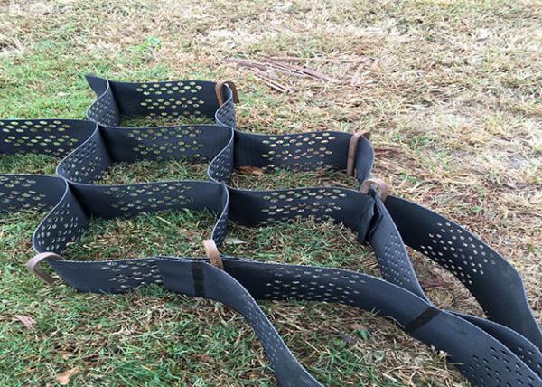 Perforated HDPE Geocell Slope Protection Plastic Gravel Stabilizer Abrasion