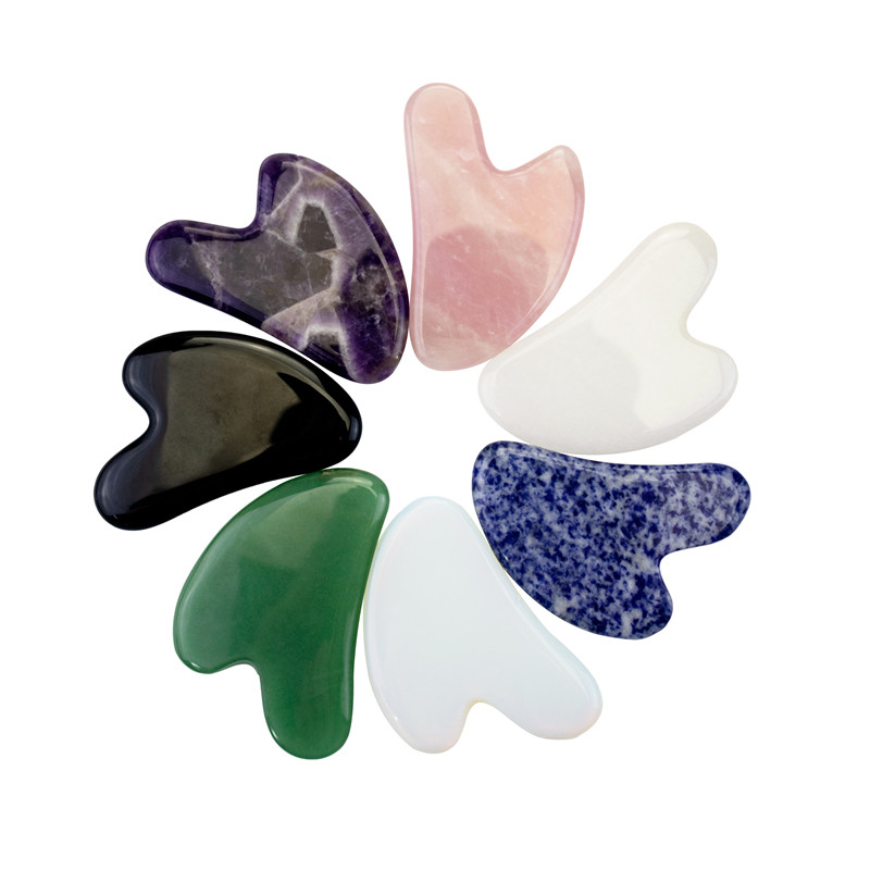 Jade Gua Sha Stone Anti Wrinkle Guasha Scraping Massage Tool