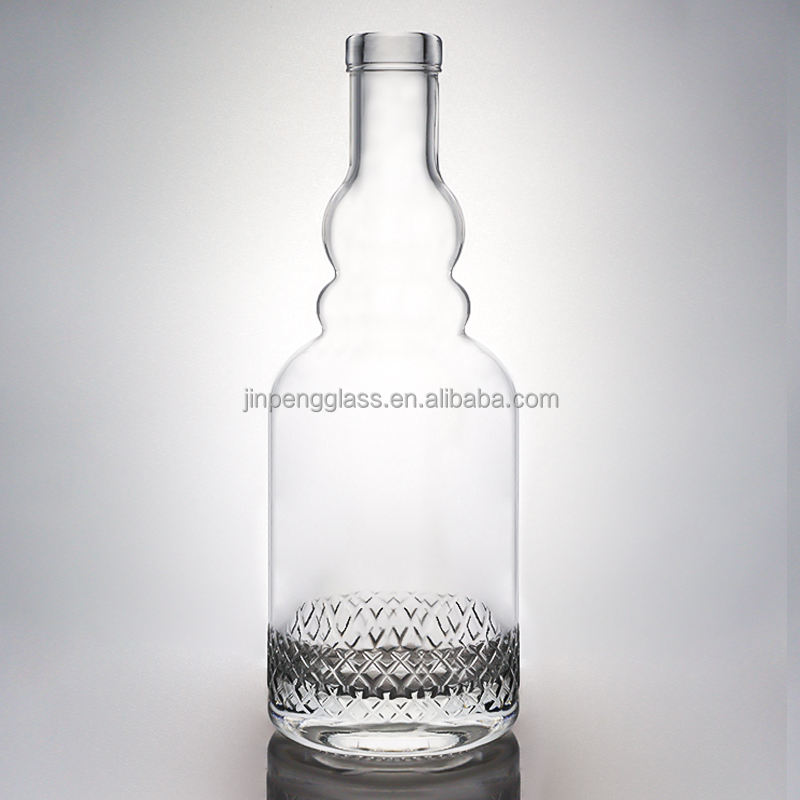 500ml 700ml 750ml 1000ml Long Neck Empty Glass White Wine Bottle with High Durability