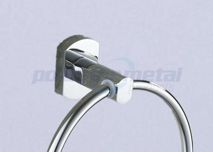 6-1/3" Width Polished Chrome brushed nickel bathroom hardware Towel Ring