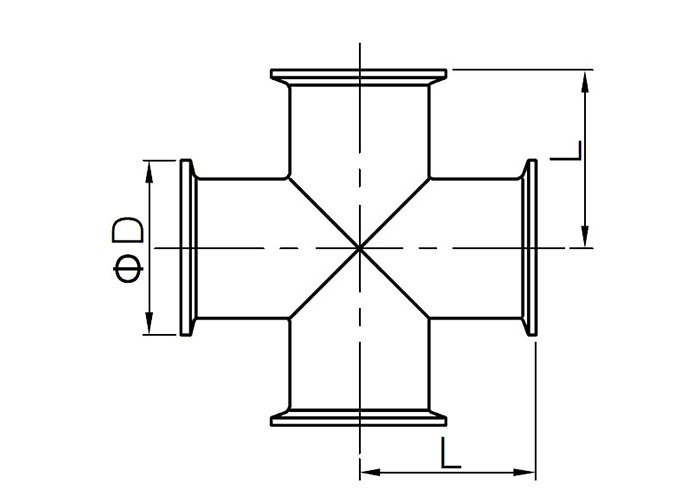 sanitary clamp cross