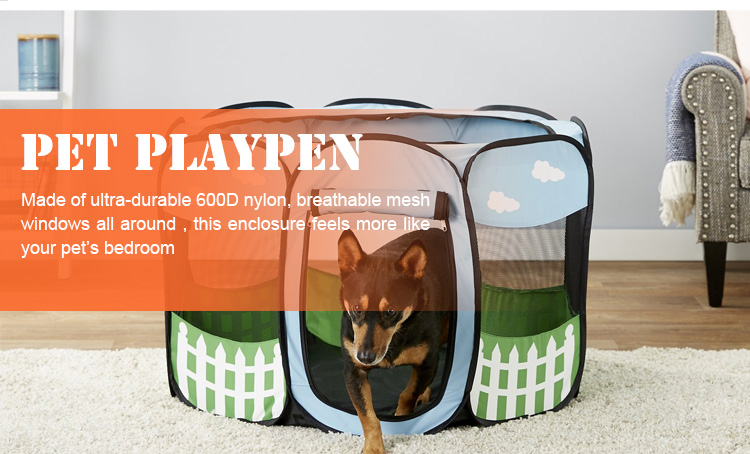 600D PVC Dog Playpen Fence