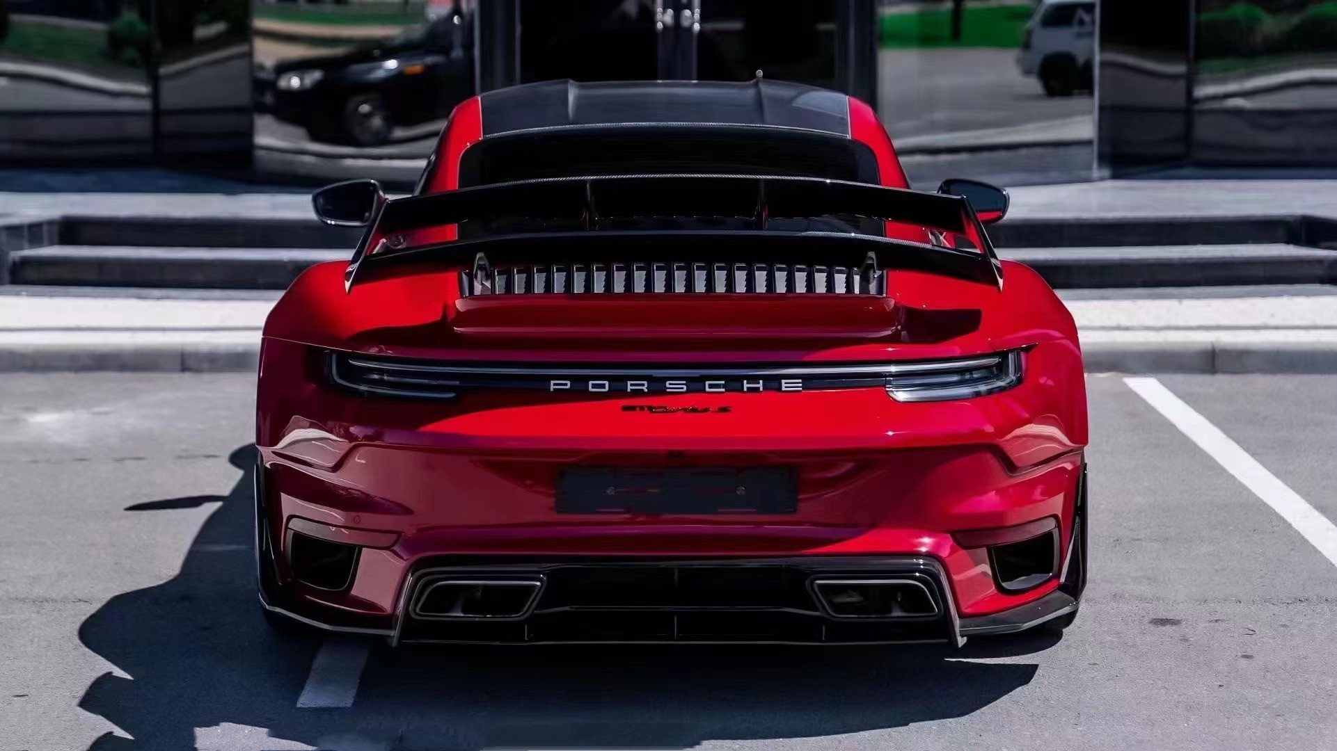 For Porsche 911 992 Carbon Fiber Body Kit 992 Upgraded MIW-style Front and Rear Bumper Spoiler Hood Wide-body Kit