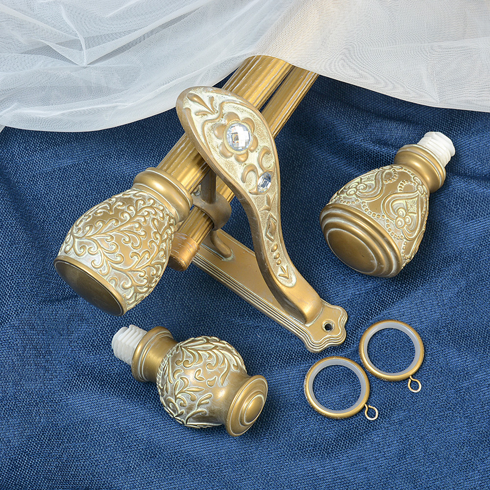 Multicolor Iron Pipe Curtain Rods Retro Style OEM 6M Length