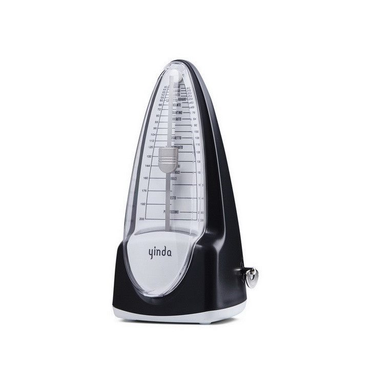 OEM classic scale board piano guitar violin practice rhythm mechanical metronome Black White Pink Red Tranparent Wood