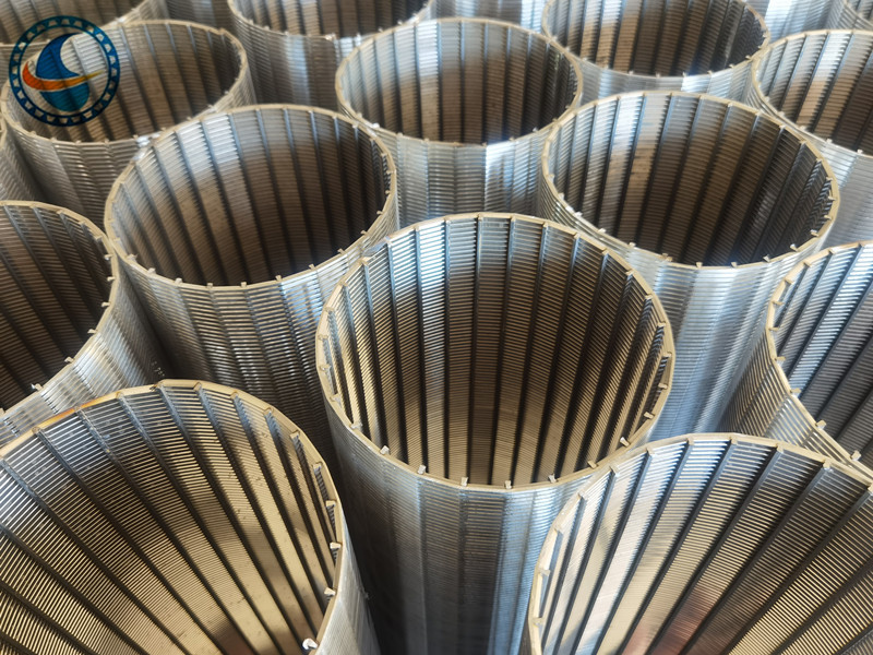 2507 Duplex Steel V Wire Screen Filter Cylinder With 0.13±0.02mm Slot
