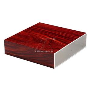 China T5 Structural  Wood Grain Finish Alloy / Aluminium Tube Extrusions OEM Design on sale