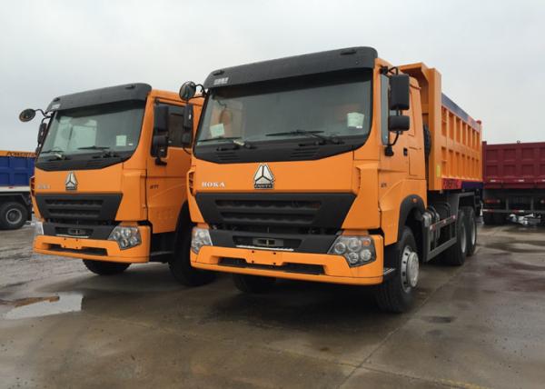Euro 2 Standard 10 Wheels Tipper Dump Truck 30 - 40 Tons For Loading Sand /
