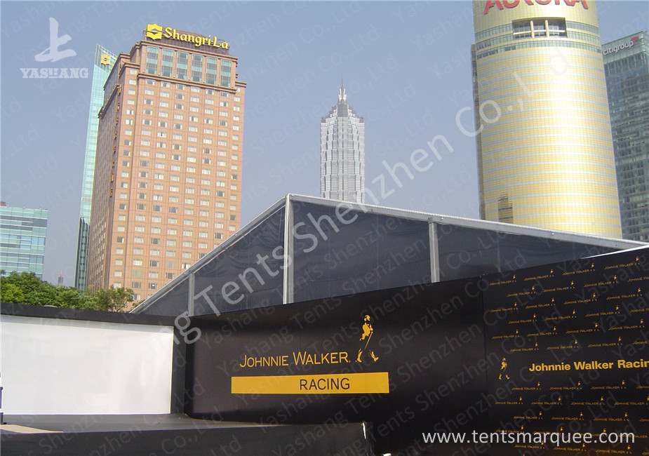 Lighting Stand Aluminum Alloy Frame waterproof outdoor tent 20m Span White PVC Fabric Cover