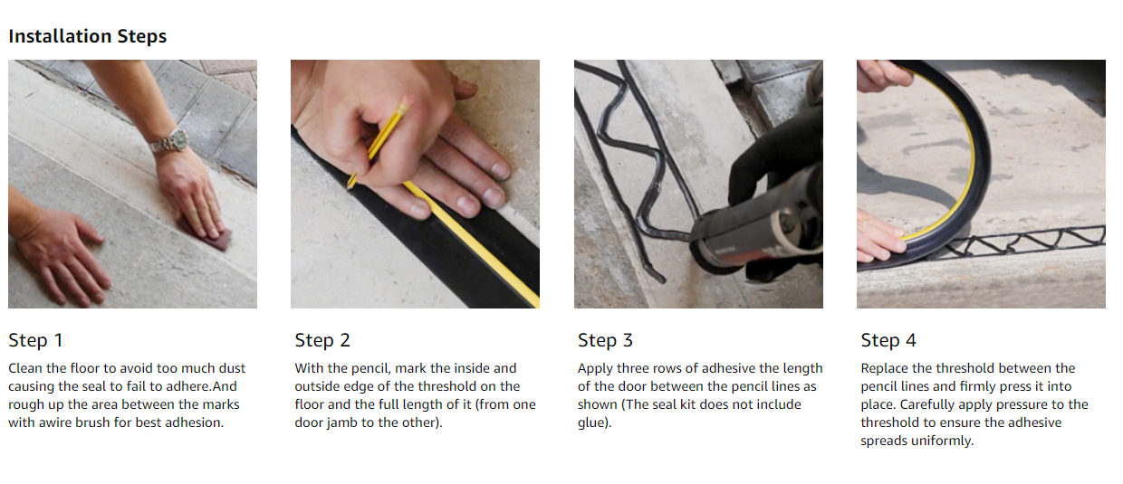 EPDM PVC Garage Door Threshold Seal The Ultimate Protection for Your Garage