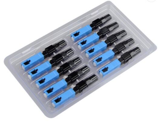 0.3db SC PC Embedded Fiber Optic Connector FTTX For Drop Cable