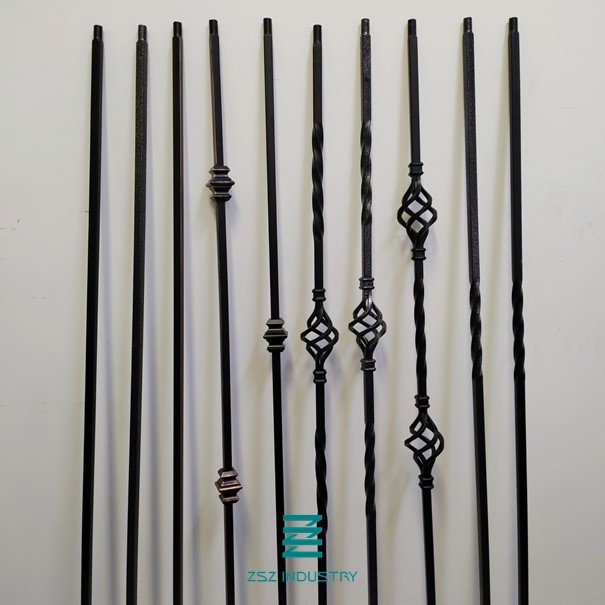 Double Basket Powder Coated Steel Posts Metal Garden Posts 12 X 12 X 1.0mm Square Base