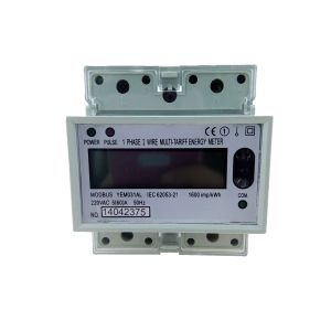 White Color Single Phase Energy Meter Watt Hour Meter With Three Tariffs ,