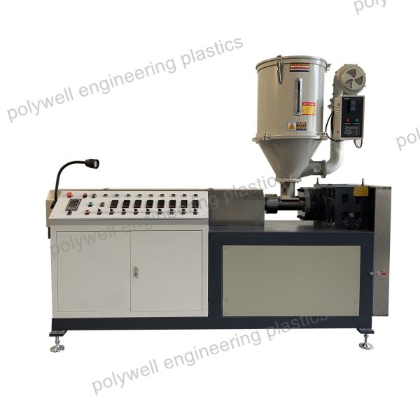 Single Screw Plastic Extruding Machine PA66 GF25 Granules Processing Line