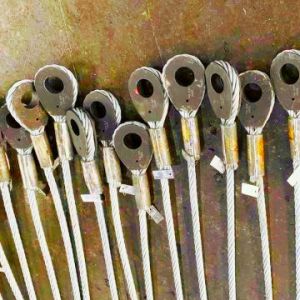 Rust Coloured Ductile Iron 28mm Solid Rope Thimble