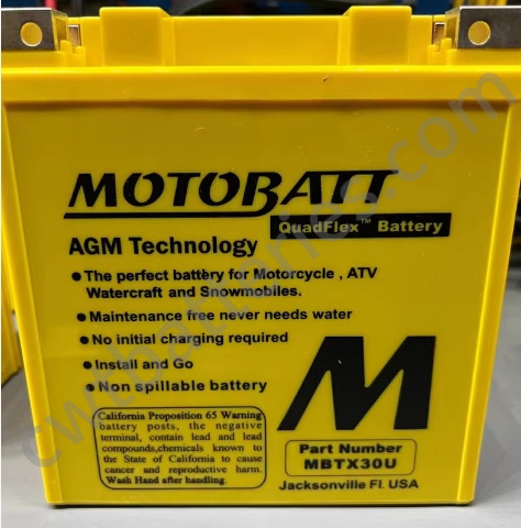 ATVs 32AH 12V Jet Ski Battery MOTOBATT MBTX30U For Sea Doo 260 Watercraft