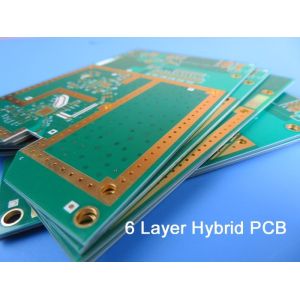 Hybrid PCB 6-layer 2.24mm Tg170 FR-4 and 20mil RO4003C Combined